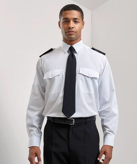 PR210 - Long Sleeve Pilot Shirt - The Staff Uniform Company