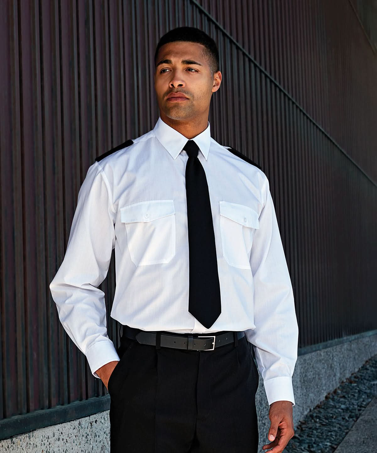 PR210 - Long Sleeve Pilot Shirt - The Staff Uniform Company