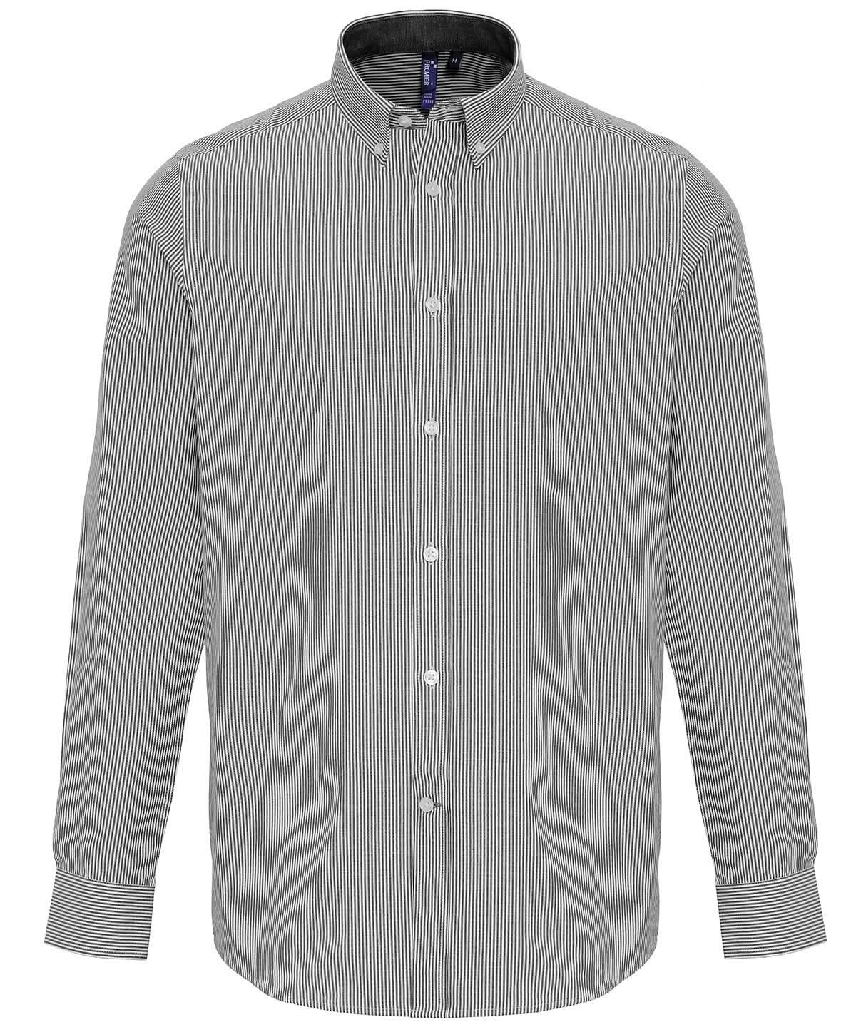 PR238 - Cotton - Rich Oxford Stripe Shirt - The Staff Uniform Company