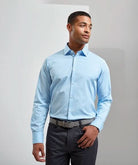 PR244 - Stretch Fit Long Sleeve Cotton Poplin Shirt - The Staff Uniform Company