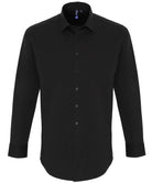 PR244 - Stretch Fit Long Sleeve Cotton Poplin Shirt - The Staff Uniform Company