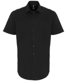 PR246 - Stretch Fit Short Sleeve Cotton Poplin Shirt - The Staff Uniform Company