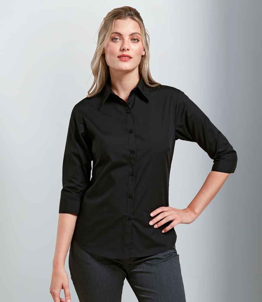 PR305 - 3/4 Sleeve Poplin Shirt - The Staff Uniform Company