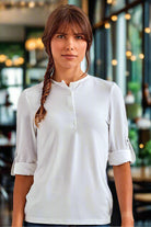 PR318: Ladies Roll Sleeve T-Shirt Womens T-Shirts Premier White XS