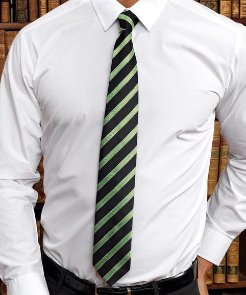 PR783 - Waffle Stripe Tie - The Staff Uniform Company