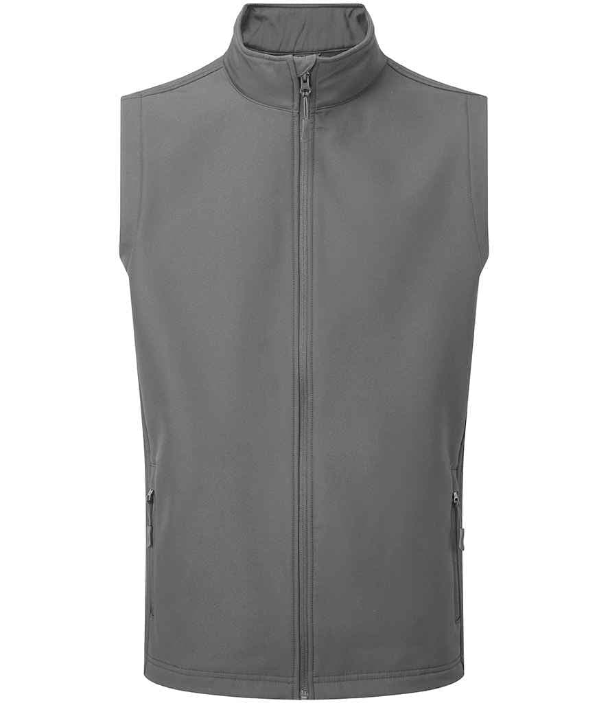 PR814: Windchecker Mens Softshell Gilet Mens Bodywarmers Premier Dark Grey S