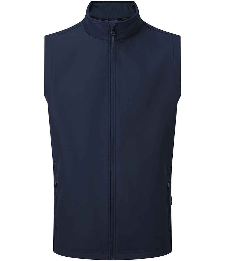 PR814: Windchecker Mens Softshell Gilet Mens Bodywarmers Premier Navy S