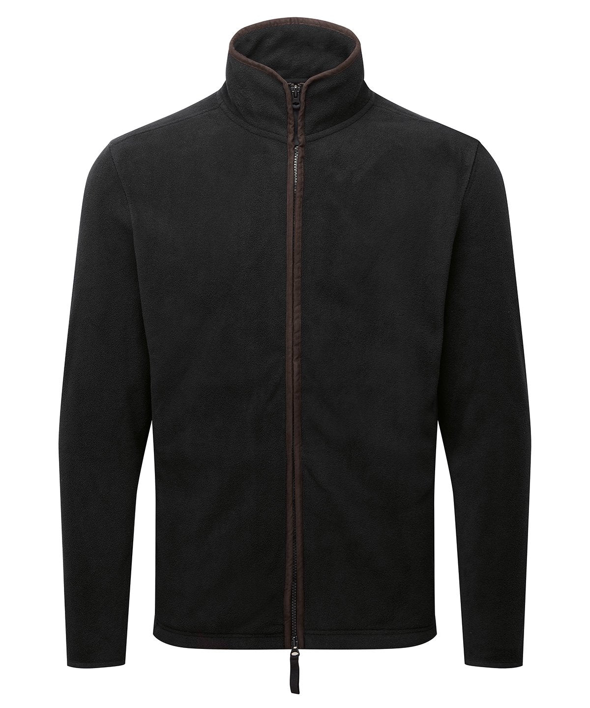 PR823: Artisan Fleece Jacket Mens Fleeces Premier Black/Brown S