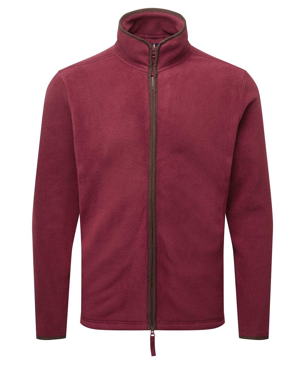 PR823: Artisan Fleece Jacket Mens Fleeces Premier Burgundy/Brown S