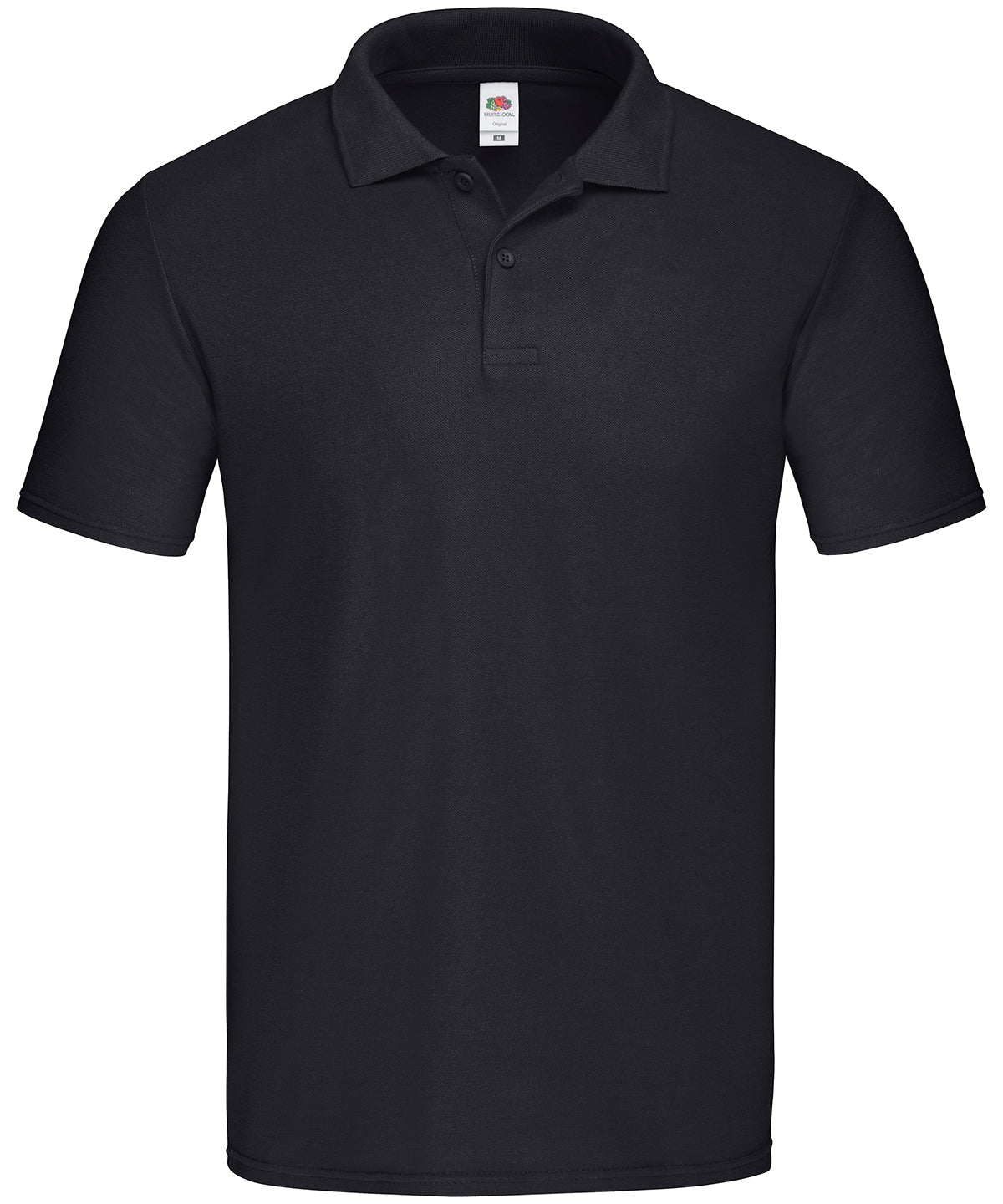 SS029: Original Polo Mens Polos Fruit of the Loom Black S