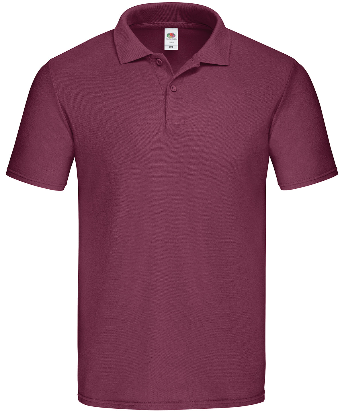 SS029: Original Polo Mens Polos Fruit of the Loom Burgundy S