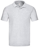 SS029: Original Polo Mens Polos Fruit of the Loom Heather Grey S