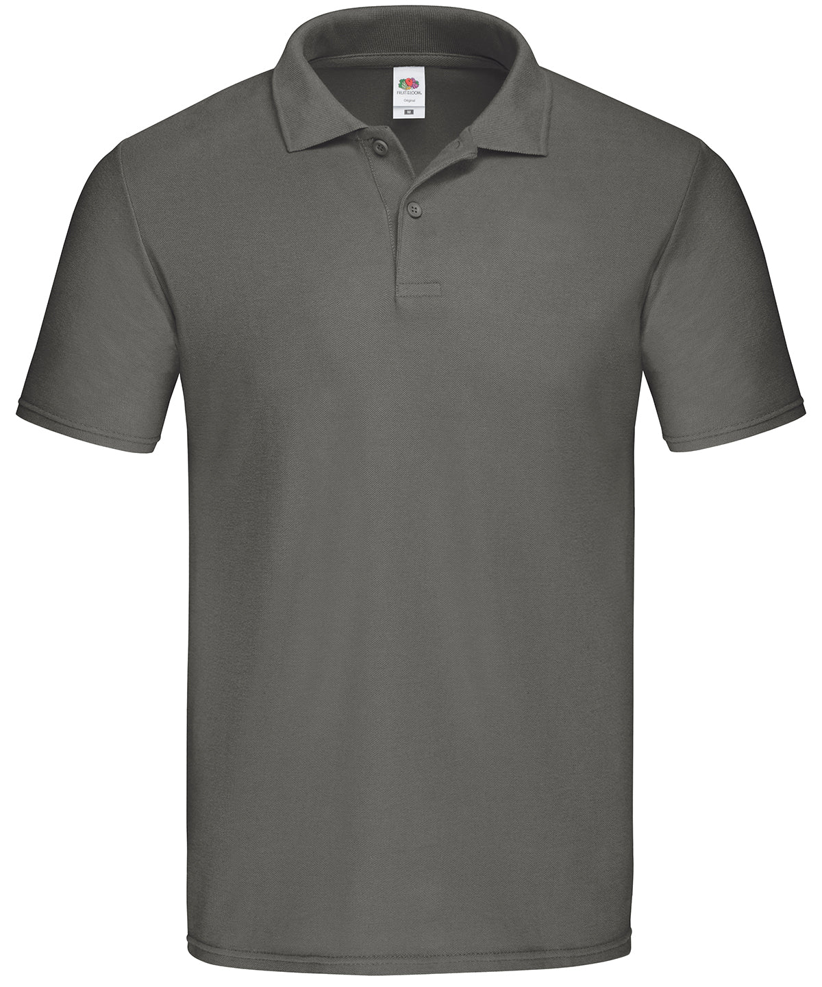 SS029: Original Polo Mens Polos Fruit of the Loom Light Graphite S