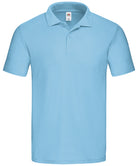 SS029: Original Polo Mens Polos Fruit of the Loom Sky Blue S