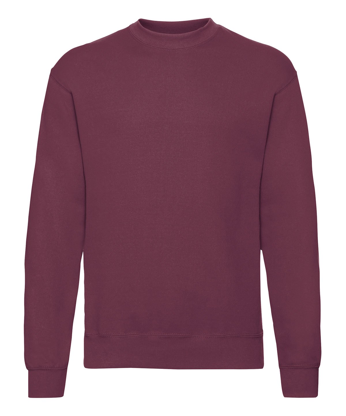 SS200: Classic 80/20 Sweatshirt Mens Sweatshirts Fruit of the Loom Burgundy S