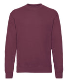 SS200: Classic 80/20 Sweatshirt Mens Sweatshirts Fruit of the Loom Burgundy S