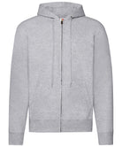 SS222: Classic 80/20 Hooded Sweatshirt Jacket Mens Hoodies Fruit of the Loom Heather Grey S