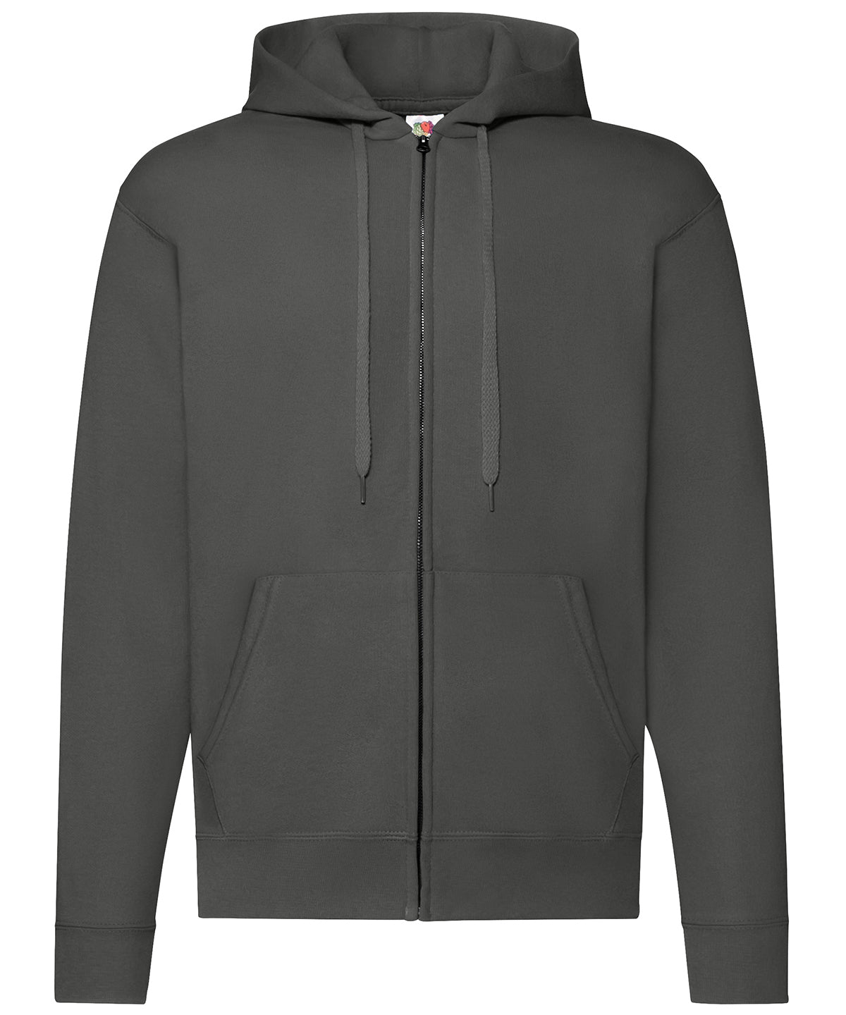 SS222: Classic 80/20 Hooded Sweatshirt Jacket Mens Hoodies Fruit of the Loom Light Graphite S