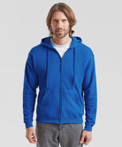 SS222: Classic 80/20 Hooded Sweatshirt Jacket Mens Hoodies Fruit of the Loom