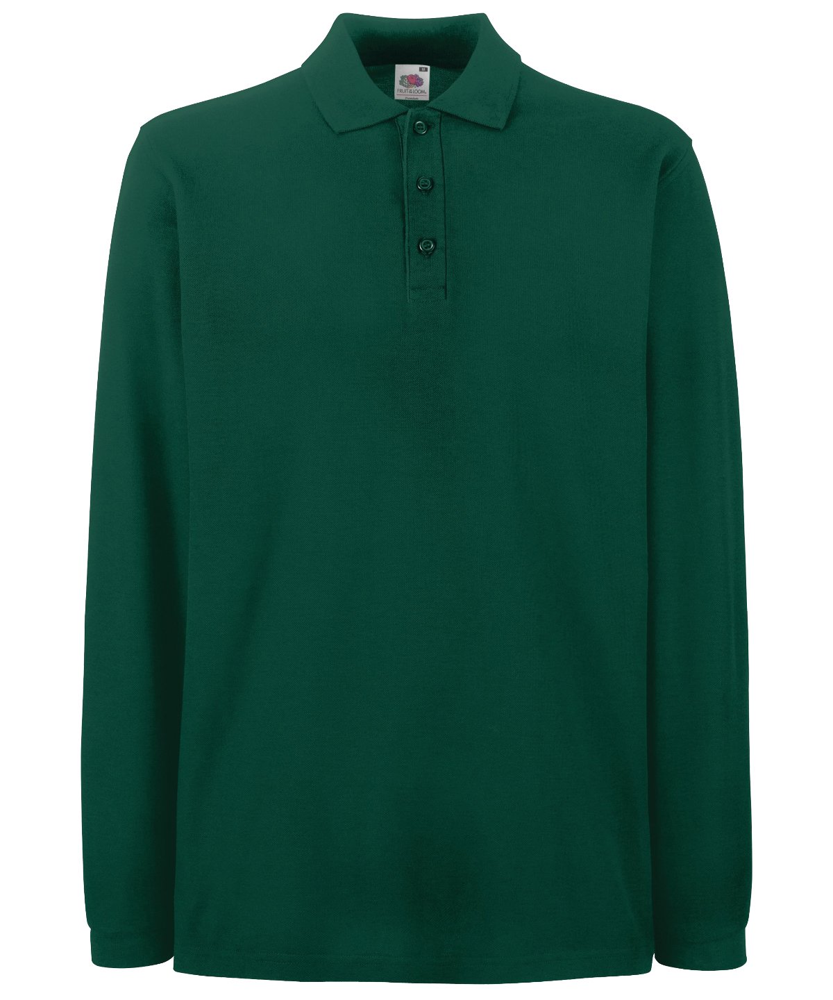 SS258: Premium Long Sleeve Polo Mens Polos Fruit of the Loom Forest Green S