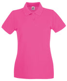 SS505: Ladies Premium Polo Shirt Womens Polos Fruit of the Loom Fuchsia XS