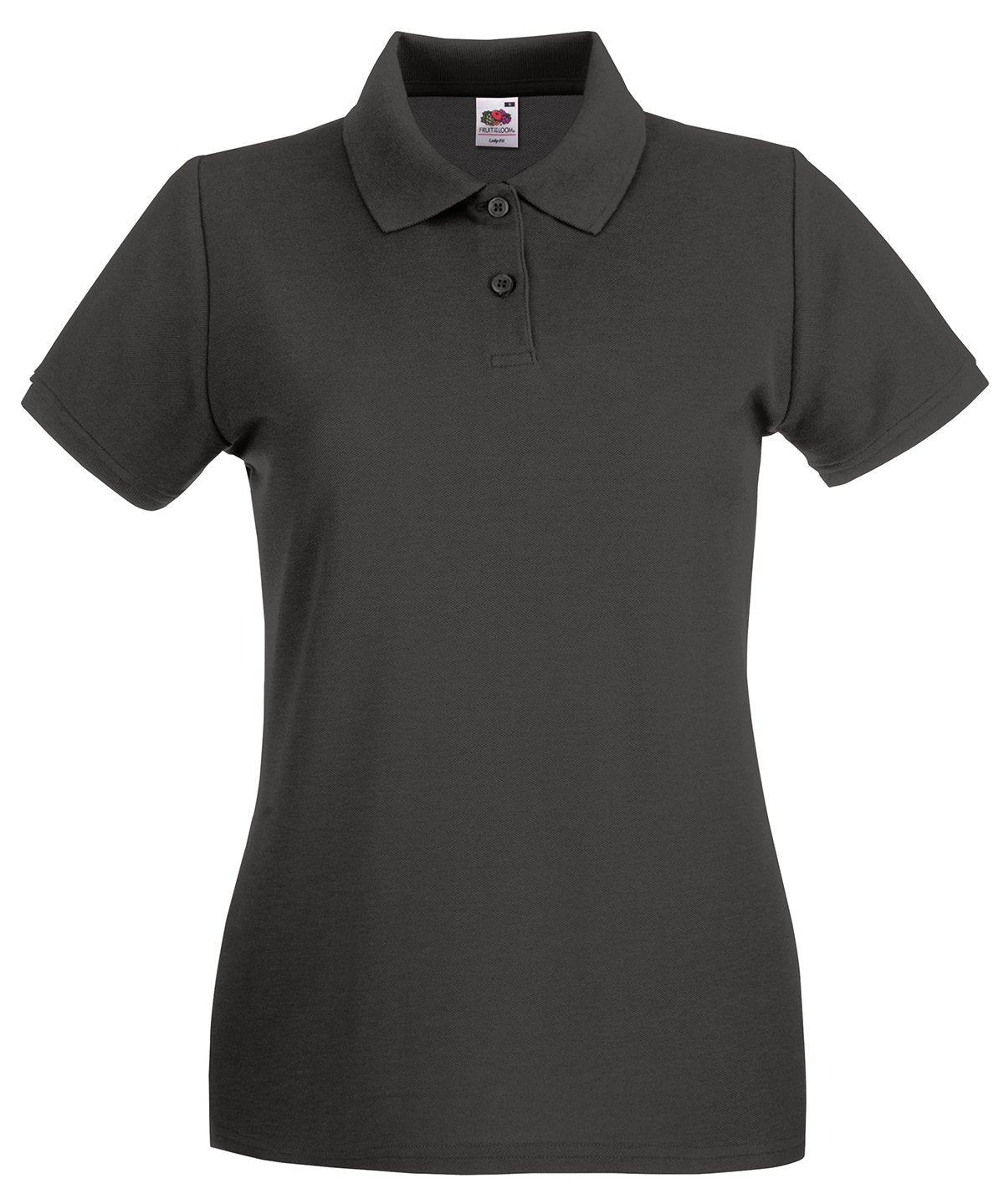 SS505: Ladies Premium Polo Shirt Womens Polos Fruit of the Loom Light Graphite XS