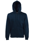 SS822: Premium 70/30 Hooded Sweatshirt Jacket Mens Hoodies Fruit of the Loom Deep Navy S