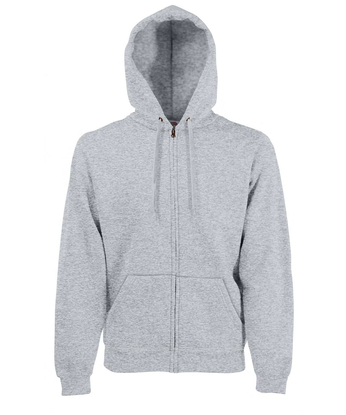 SS822: Premium 70/30 Hooded Sweatshirt Jacket Mens Hoodies Fruit of the Loom Heather Grey S