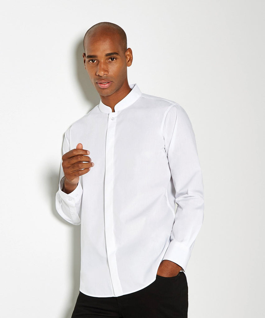 Tailored Fit Mandarin Collar Shirt - The Staff Uniform Company