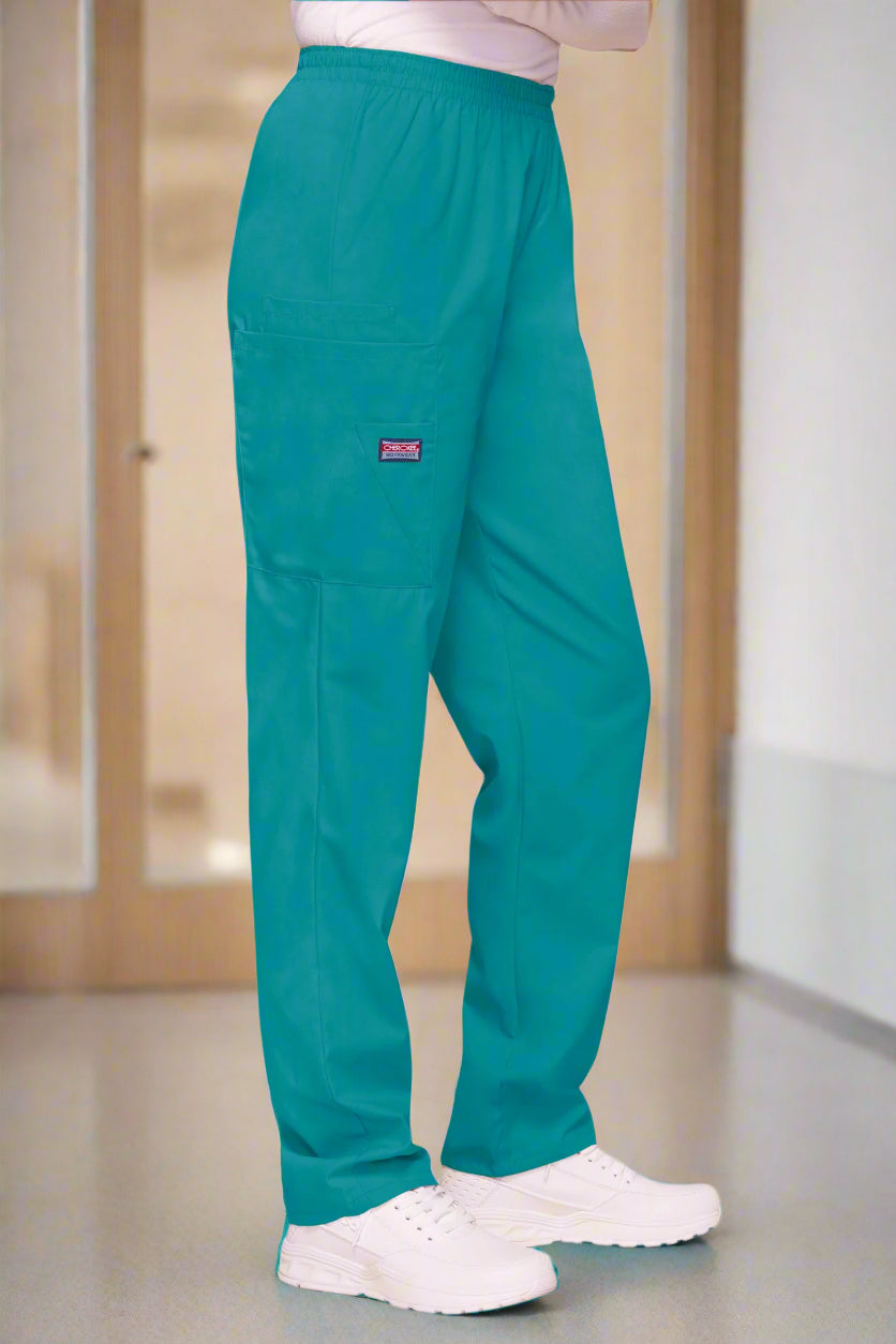 4200: Teal Cherokee Originals Ladies Scrub Trousers Ladies Scrub Trousers Cherokee Originals XXS