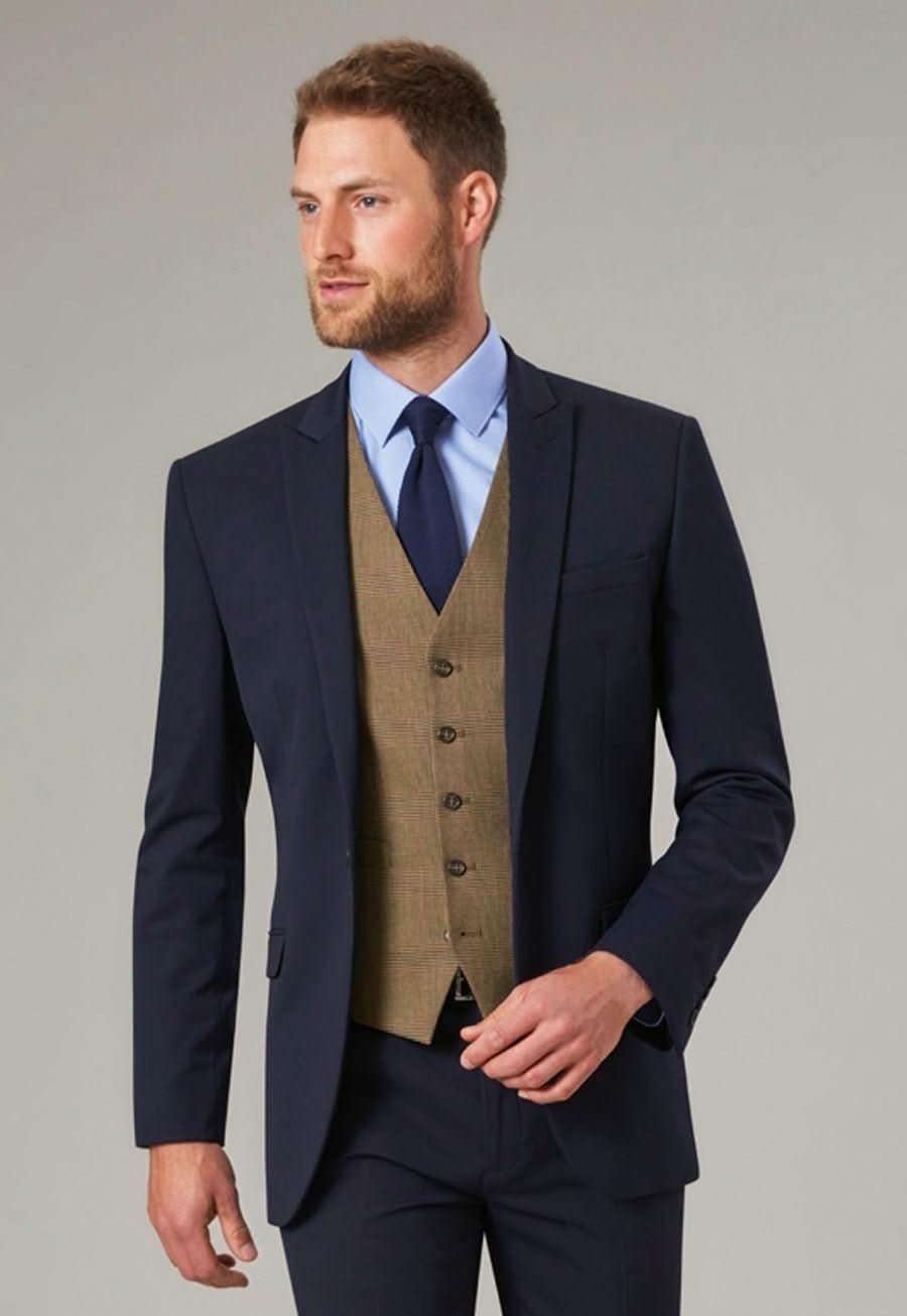 1726 - Emilio Check Waistcoat - The Staff Uniform Company