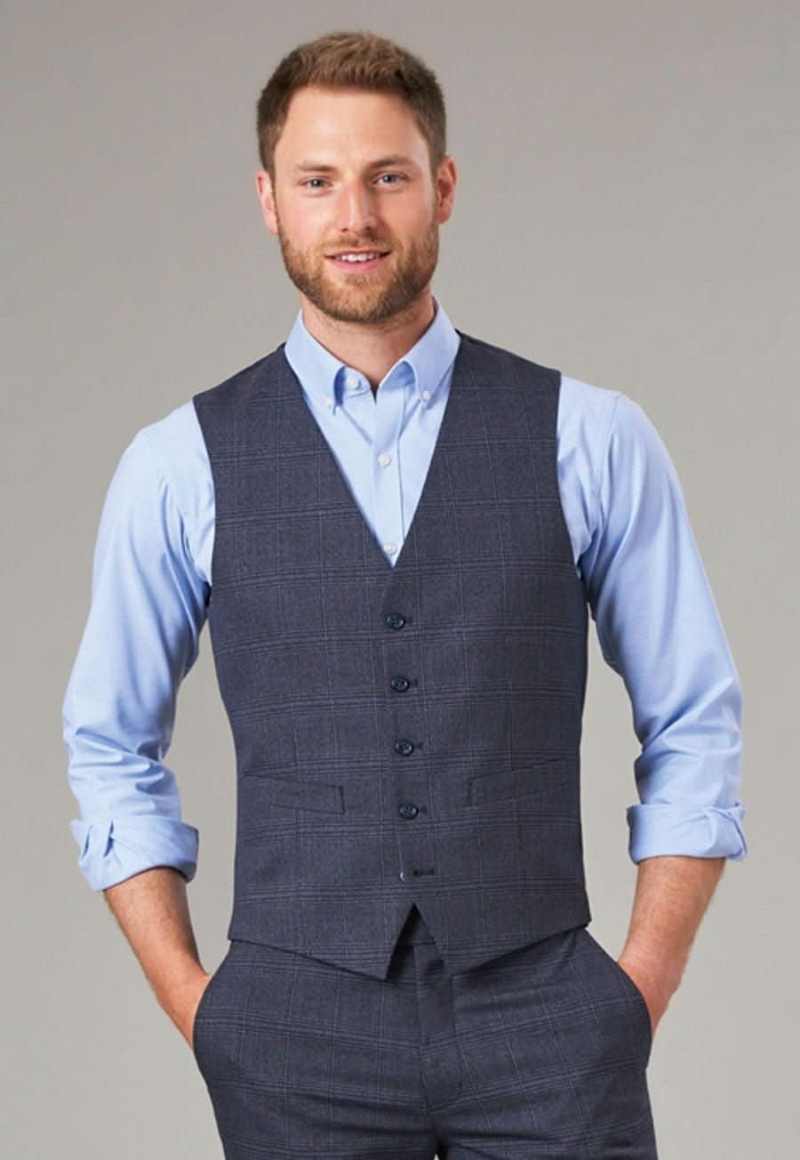 1726 - Emilio Check Waistcoat - The Staff Uniform Company