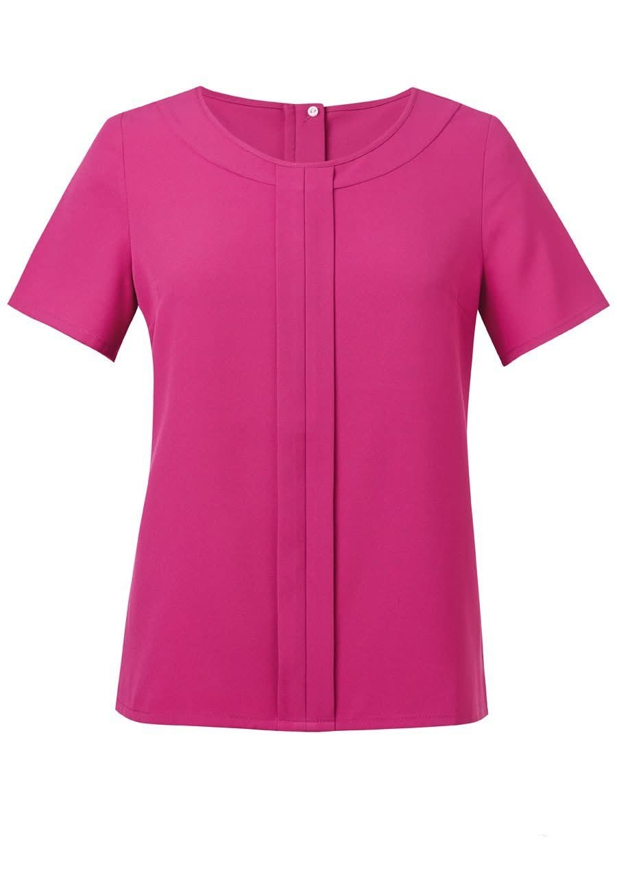 2280 - Verona Plain Crepe de Chine Blouse - The Staff Uniform Company