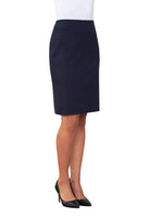 Lyon Ladies Straight Skirt Skirts Brook Taverner Navy 4 Regular