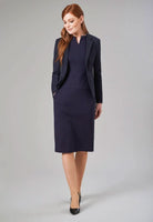 Celeste Jersey Stretch Notch Neck Dress Dresses Brook Taverner