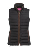 Madison Quilted Ladies Gilet Womens Bodywarmers Brook Taverner Black XS