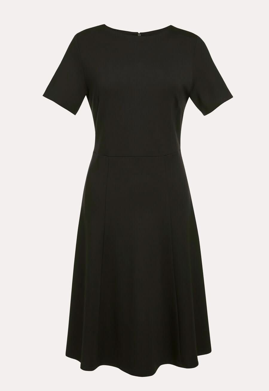 Belinda Jersey Stretch Ladies Dress Dresses Brook Taverner Black 6