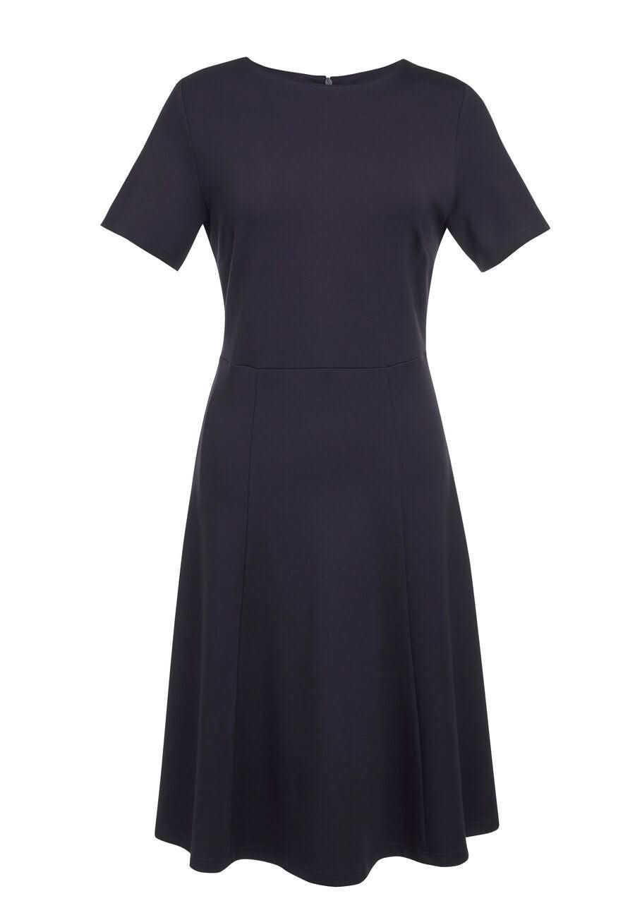 Belinda Jersey Stretch Ladies Dress Dresses Brook Taverner Navy 6