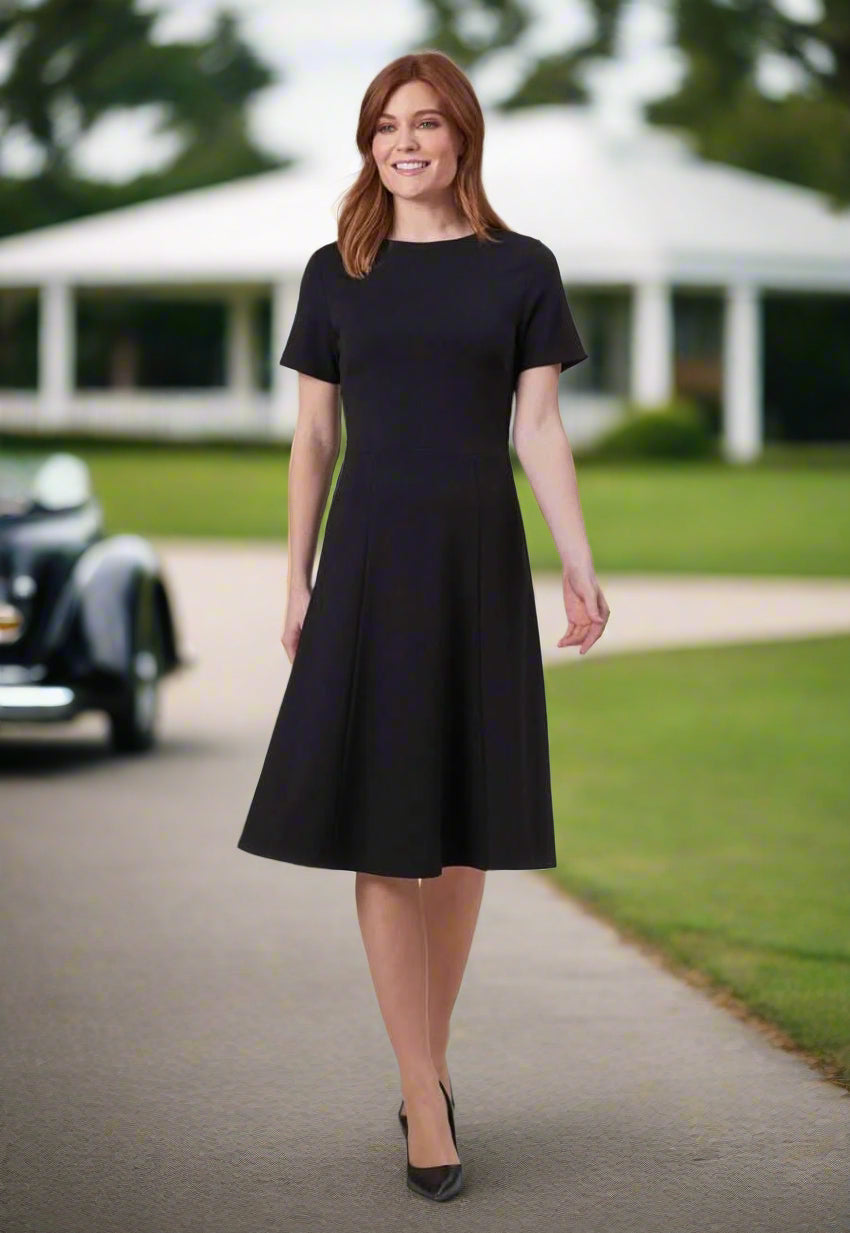 2380 - Belinda Jersey Stretch Dress - The Staff Uniform Company