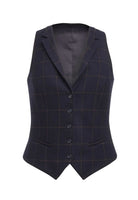 Greenville Ladies Waistcoat Ladies Waistcoat Brook Taverner Navy Check XS