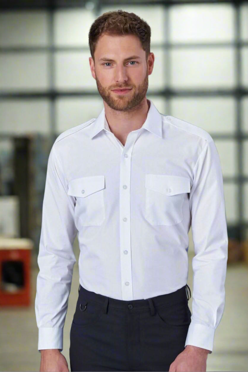 7756 - Ares Slim Fit Pilot Shirt - The Staff Uniform Company