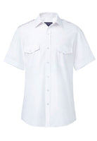 Orion Slim Fit Pilot Shirt Mens Short Sleeve Shirts Brook Taverner White 14"