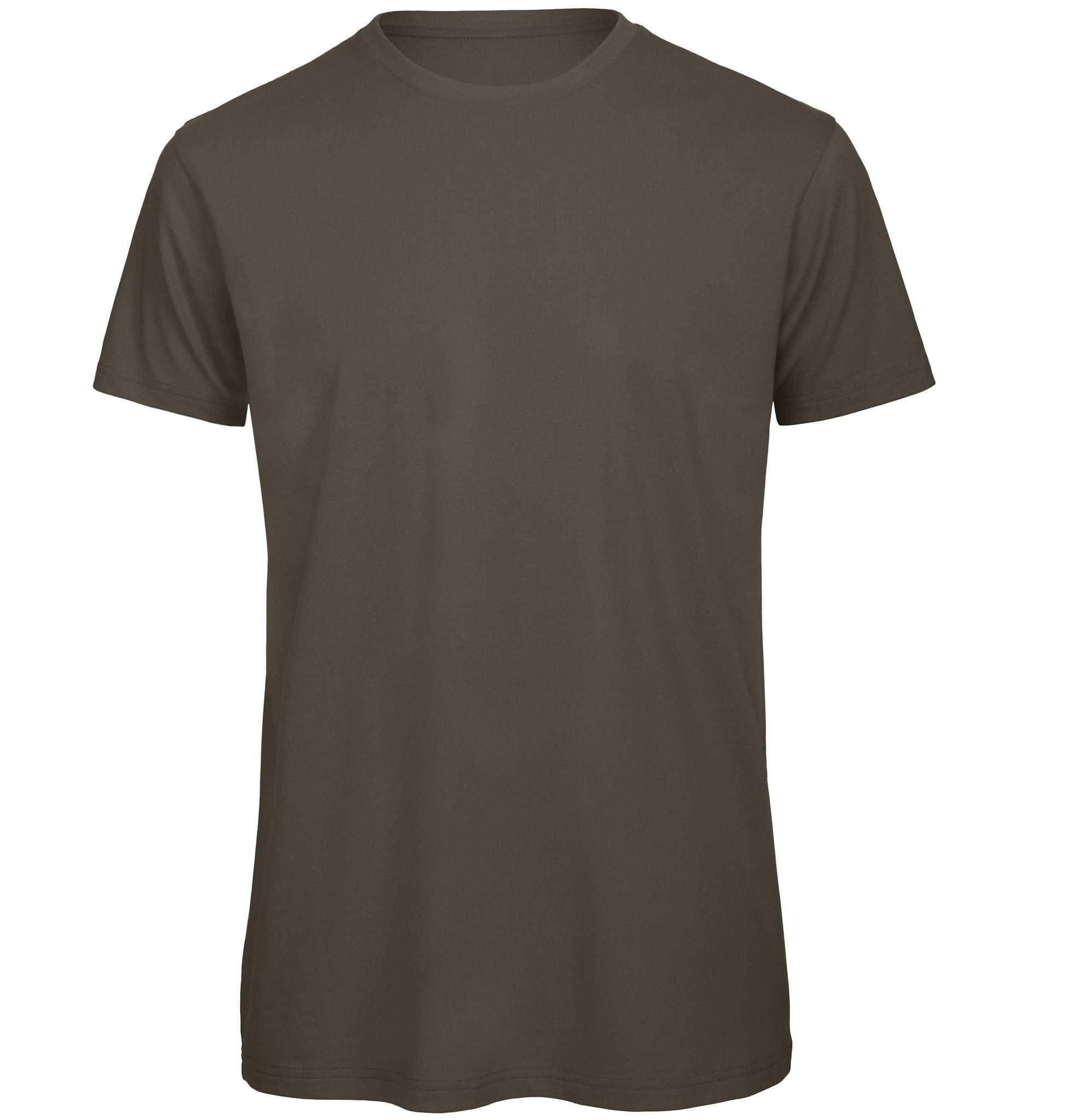 BA118: Inspire Mens Cotton T-Shirt Mens T-Shirts B&C Khaki S