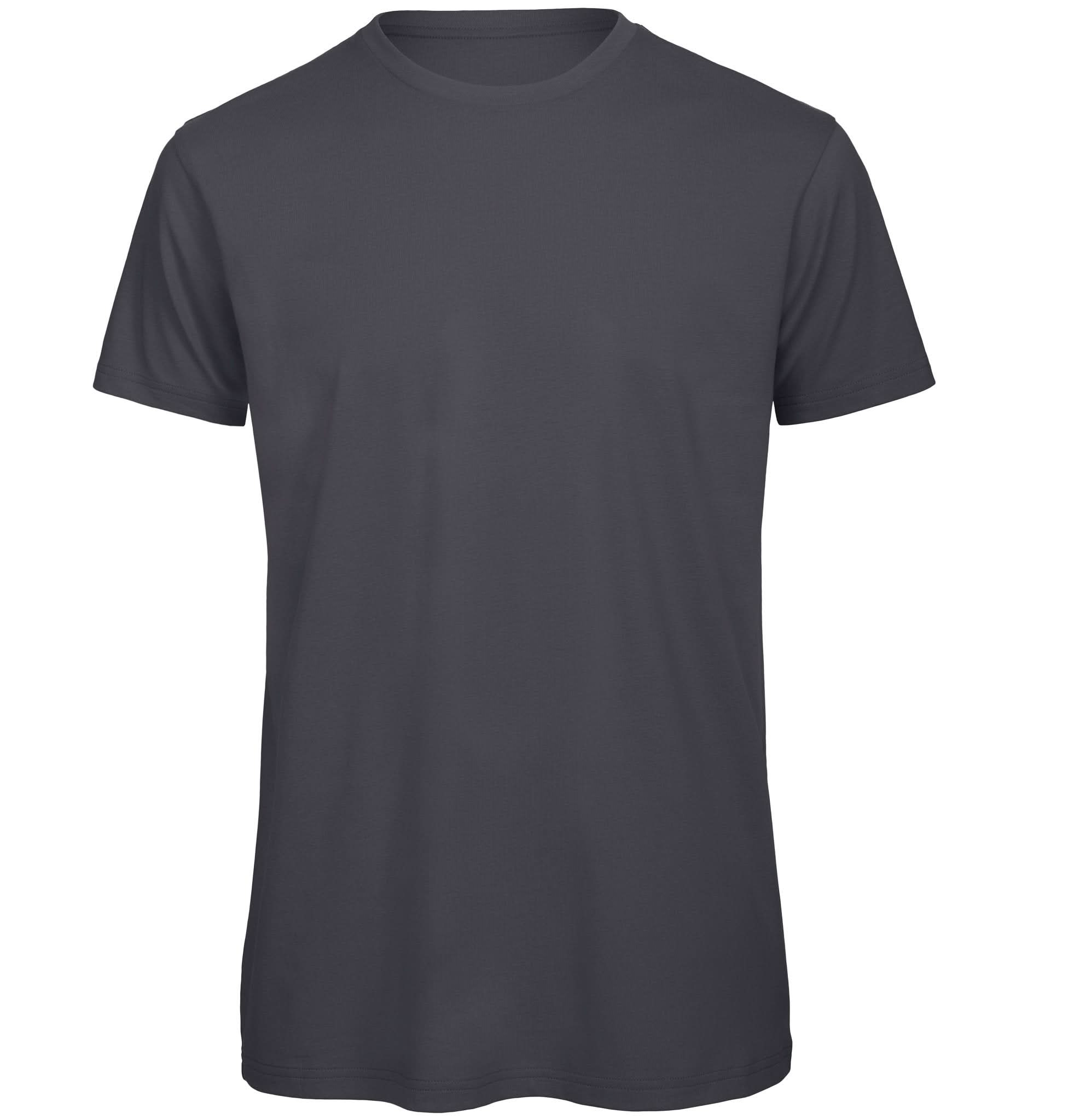 BA118: Inspire Mens Cotton T-Shirt Mens T-Shirts B&C Dark Grey S