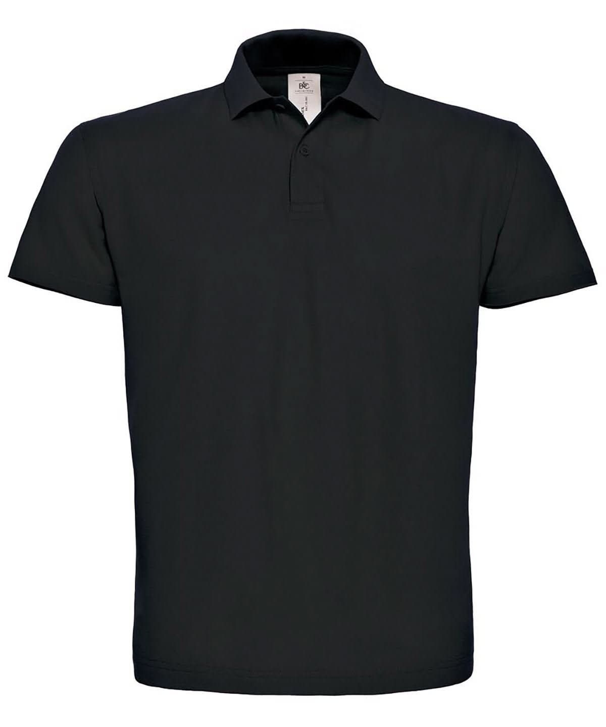 BA306: Basic Mens Polo Shirt Mens Polos B&C Black XS