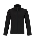 BA661: Mens Softshell Jacket Mens Softshell Jackets B&C Black (Black Lining) S