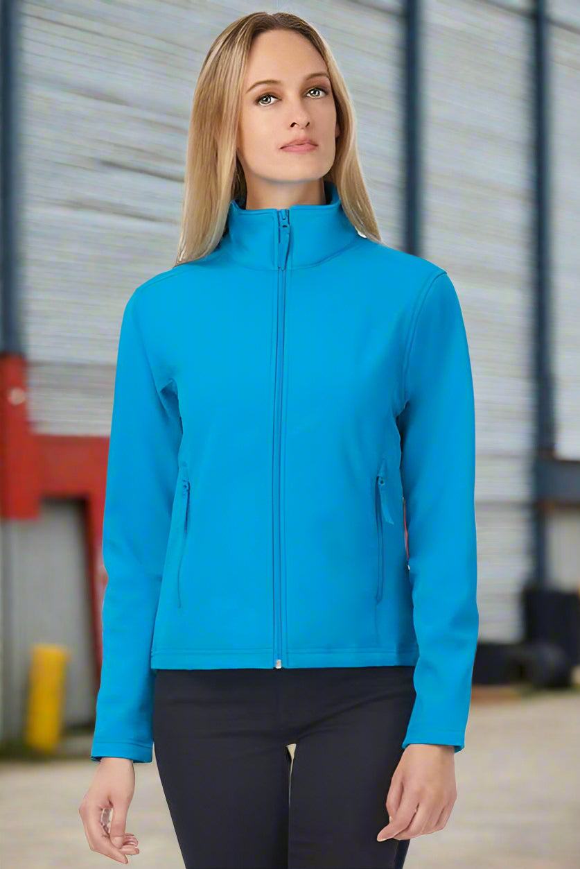 B661F: Ladies Softshell Jacket Womens Softshell Jackets B&C