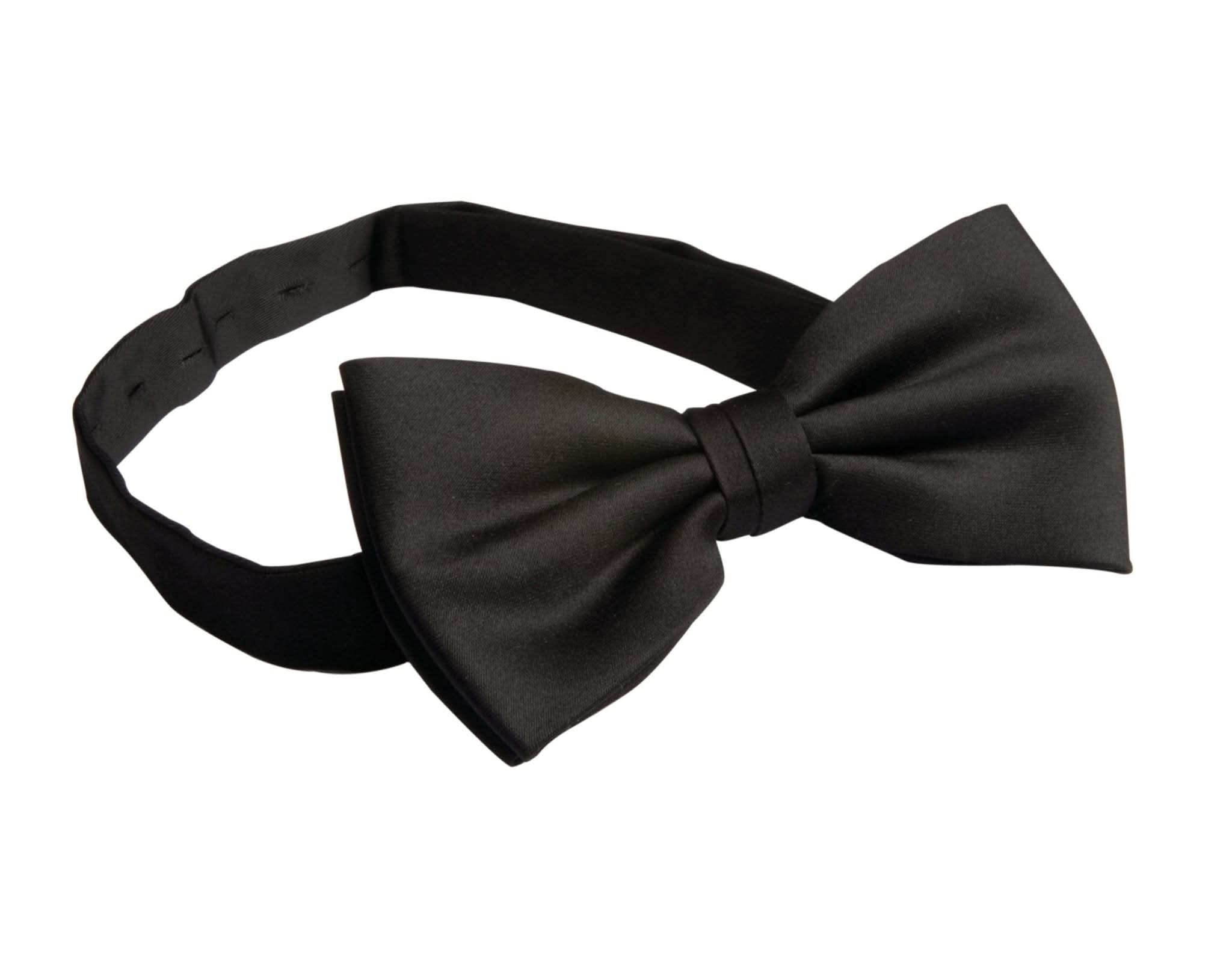 PR705: Mens Bow Tie Ties Premier Black Regular