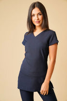 Celeste Ladies V-Neck Tunic Beauty Tunics La Beeby Navy 6