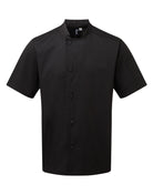 PR900: Chefs Short Sleeve Jacket Chefs Jacket Premier Black XS